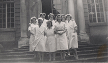 Dining Room Staff on Ballroom steps