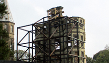 The preserved clock tower